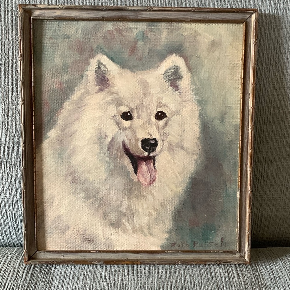 Vintage Original Dog Painting